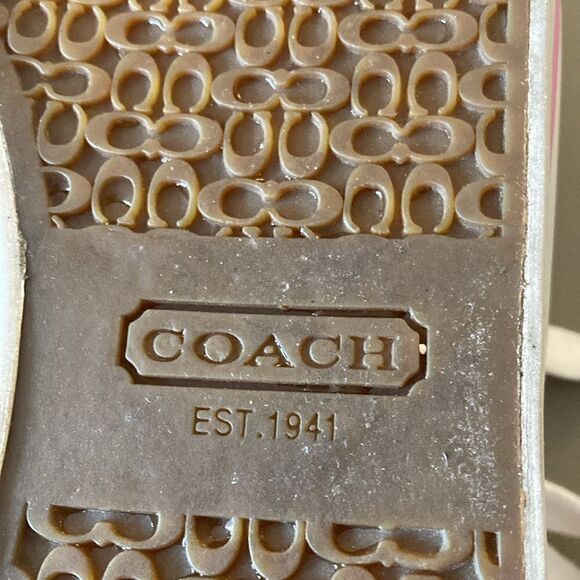 Coach NWOT City Sole Skate Multicolor Signature Rainbow Sneakers. Size 8M. - Picture 9 of 10